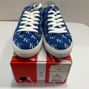 Row One Kansas City Royals sneakers NEW WITH BOX size Men 6.5; Women 8